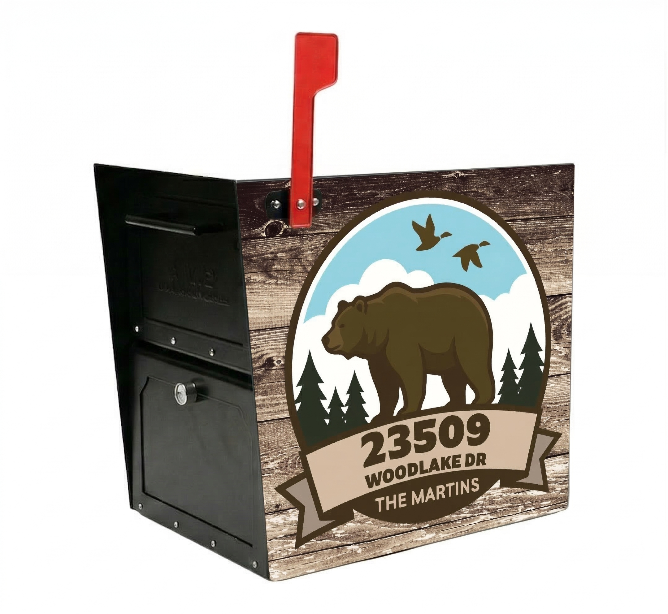 The Grizzly Peak: Personalized Lodge-Style Security Mailbox