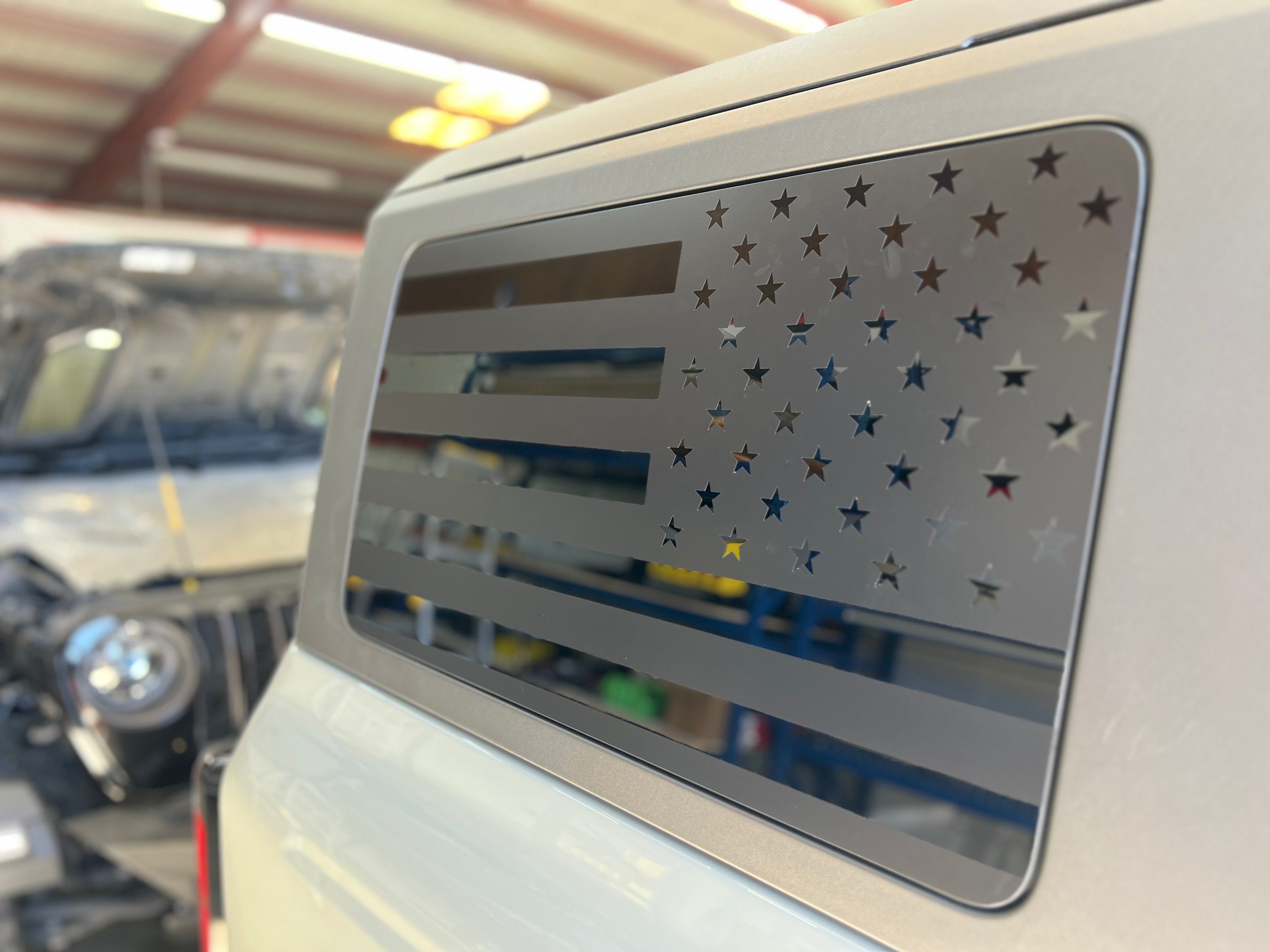 Ford Bronco Quarter Window Flag Decals