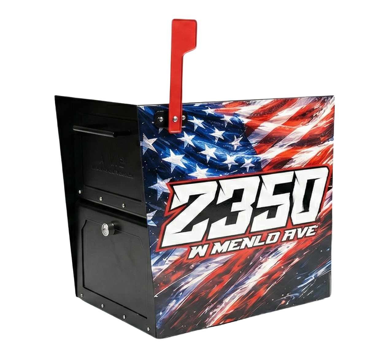 The "Patriot" Custom Wrapped Security Mailbox