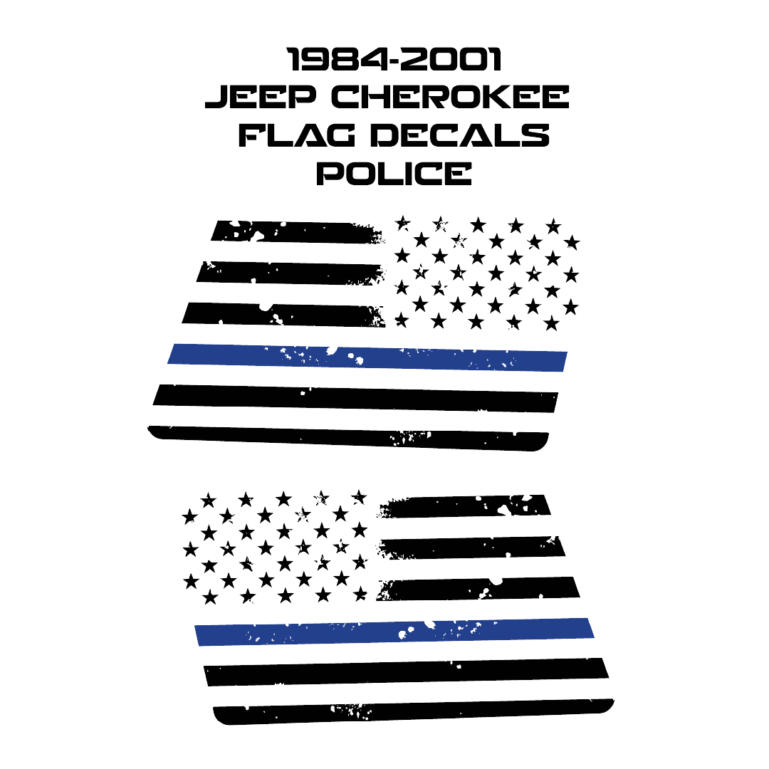 1984-2001 Jeep Quarter Window Flag Decal