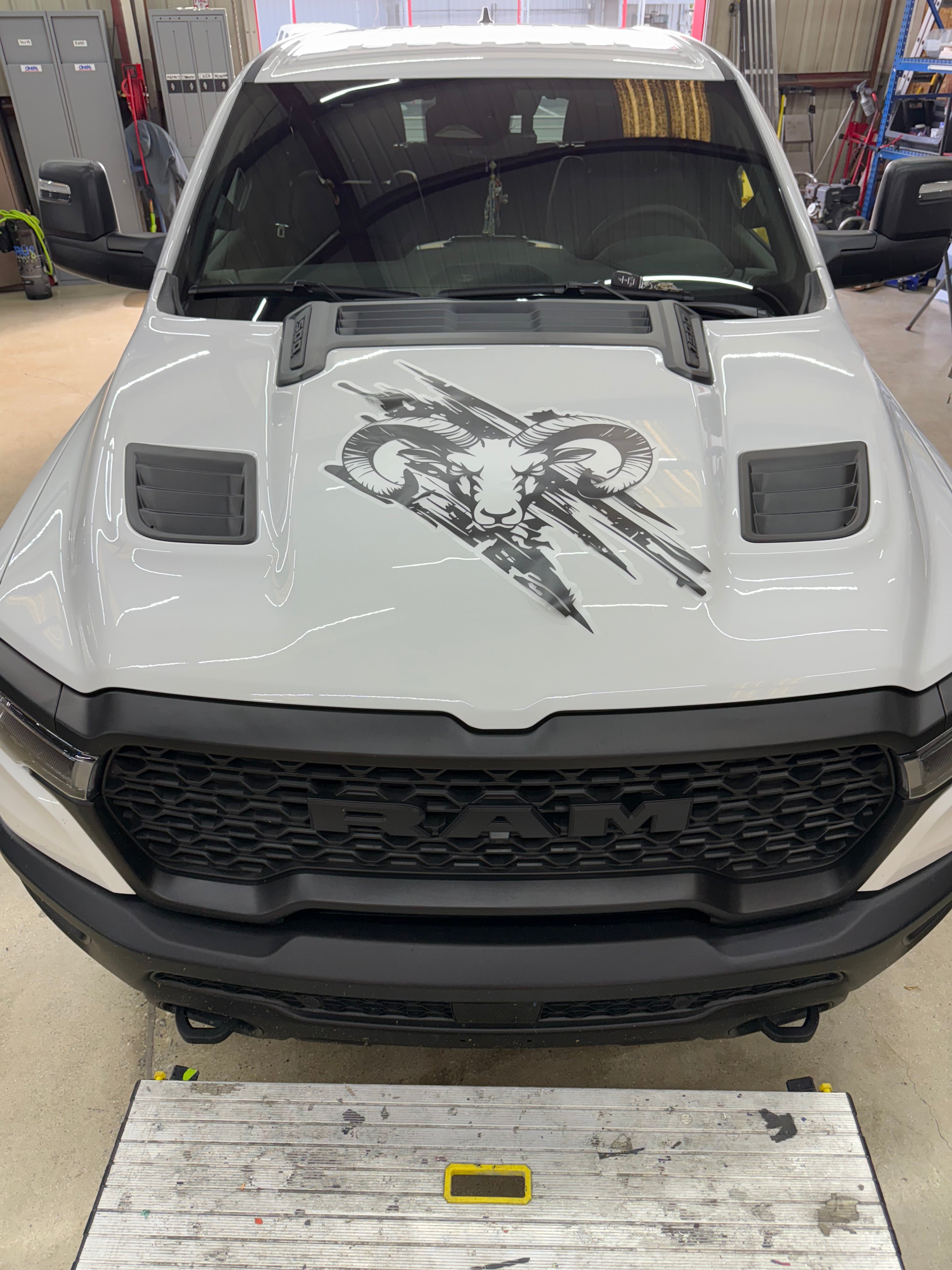 Ram Rebel Hood Decal