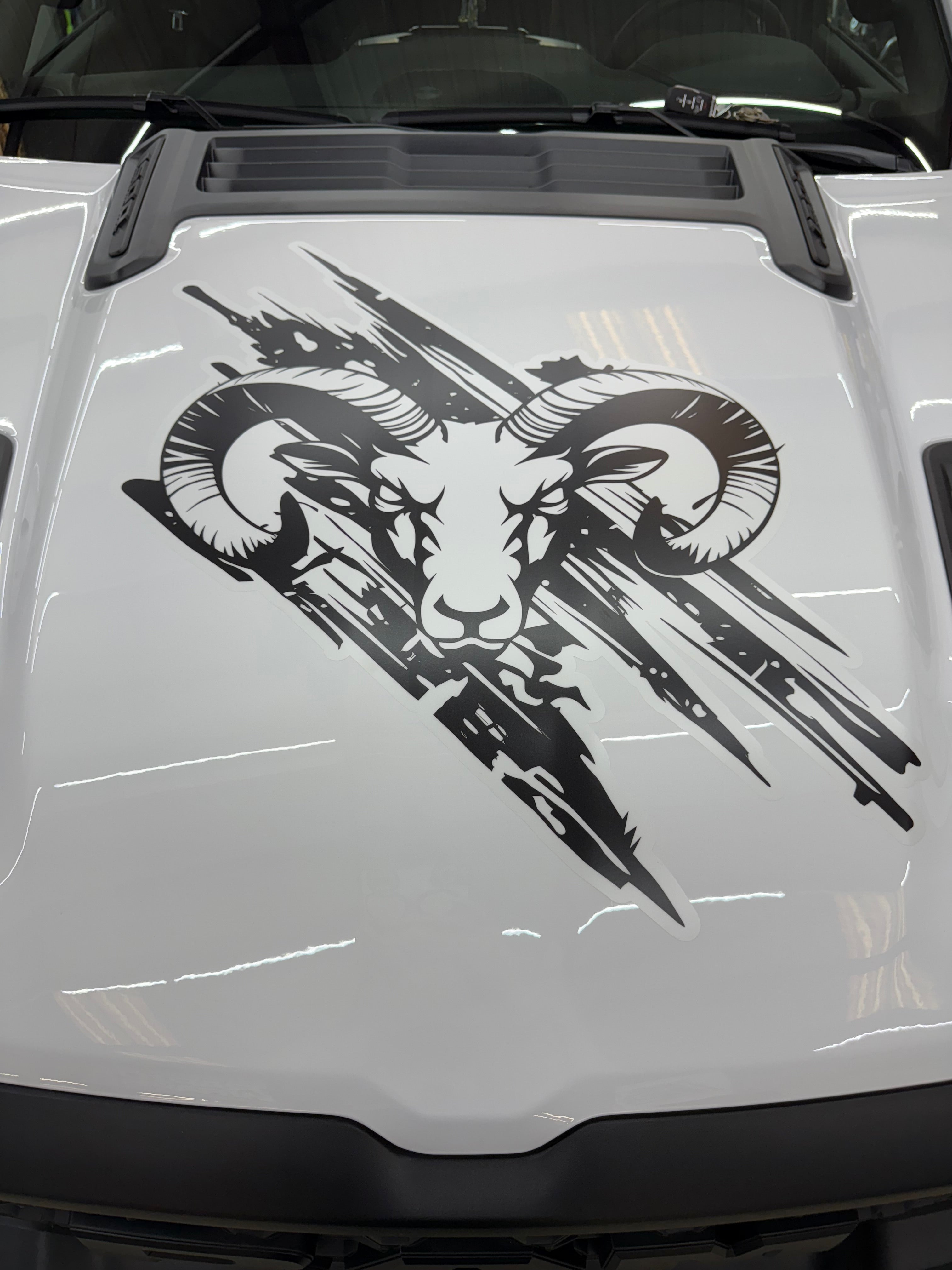 Ram Rebel Hood Decal